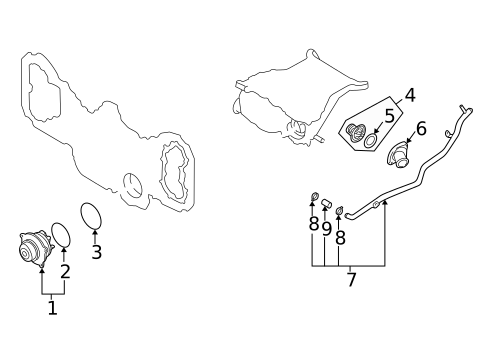Engine Parts for 2005 Subaru Outback #1
