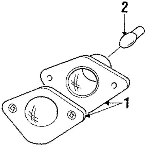 License Lamps for 1984 Ford Mustang #0