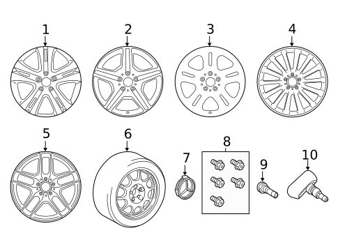 Wheels for 2018 Mercedes-Benz GLC350e #1