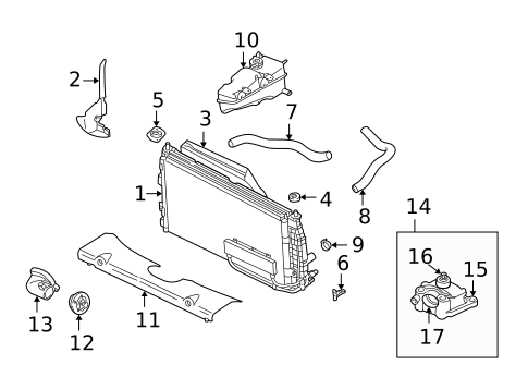 Radiator & Components for 2002 Chrysler Concorde #0