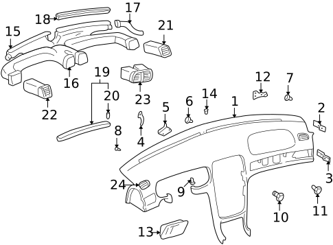 Headlamp Components for 2004 Hyundai XG350 #1