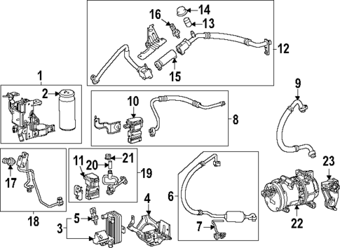 Condenser, Compressor & Lines for 2024 Lexus RZ450e #0