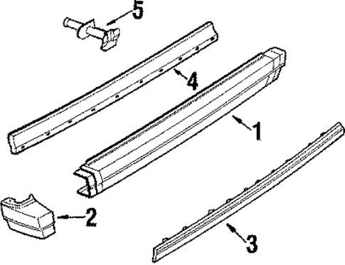 Bumper & Components - Rear for 1985 Buick Skyhawk #0