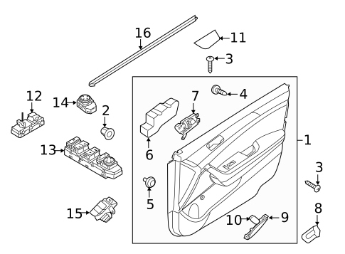 Front Door for 2018 Hyundai Sonata #2