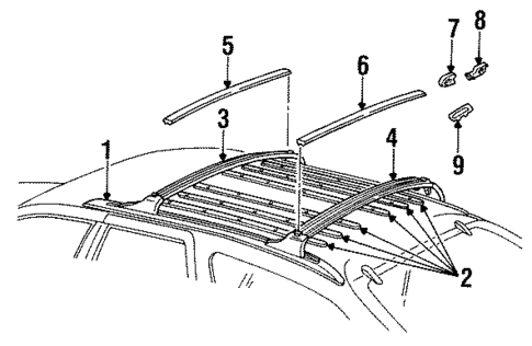 Luggage Carrier for 1992 Ford Taurus #0