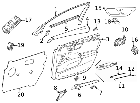 Front Door for 2024 Mercedes-Benz EQE AMG® #3