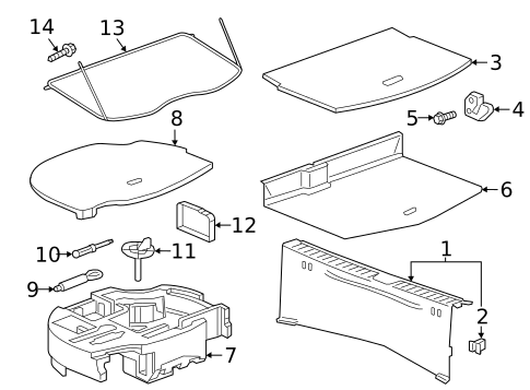 Interior Trim - Rear Body for 2020 Chevrolet Bolt EV #0