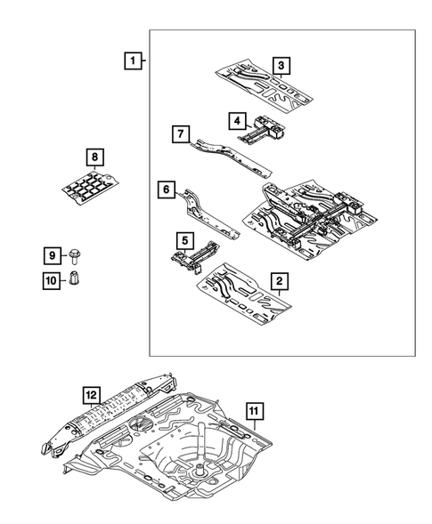 Floor Pans for 2024 Fiat 500E #0