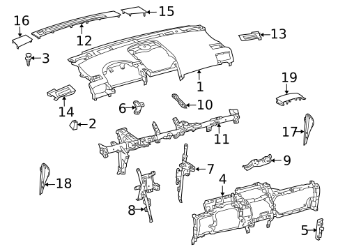 Instrument Panel for 2011 Lexus HS250h #0