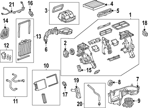 Evaporator & Heater Components for 2025 GMC Terrain #0