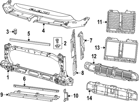 Radiator Support for 2025 Ram 1500 #0
