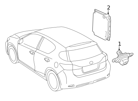Electrical Components for 2016 Lexus CT200h #2