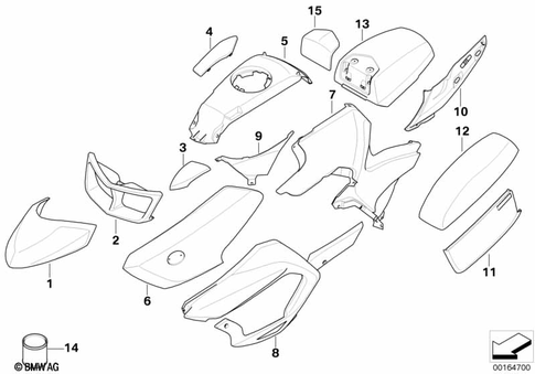 Painted Parts for 2012 BMW-Motorrad R 1200 RT #1