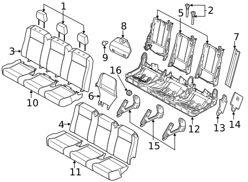 Second Row Seats for 2018 Ford Transit-350 HD #5