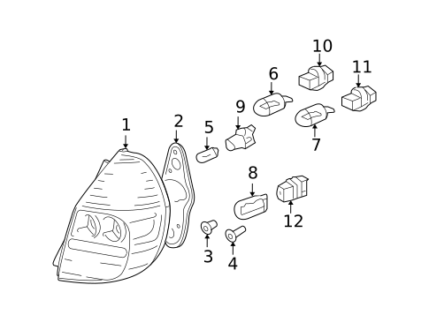 Bulbs - Chassis for 2007 Honda Fit #0