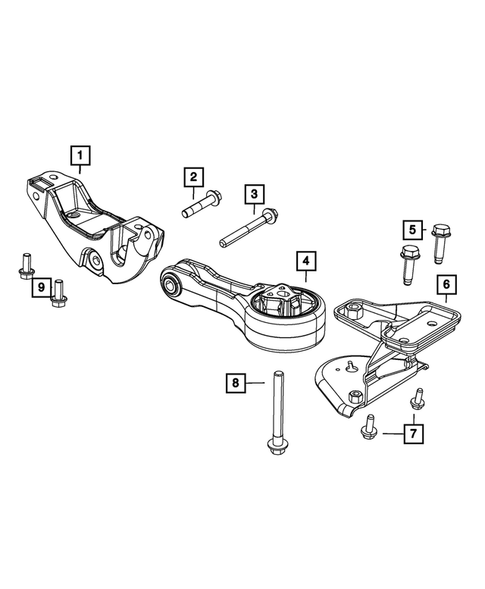 Engine Mounting for 2016 Dodge Journey #2
