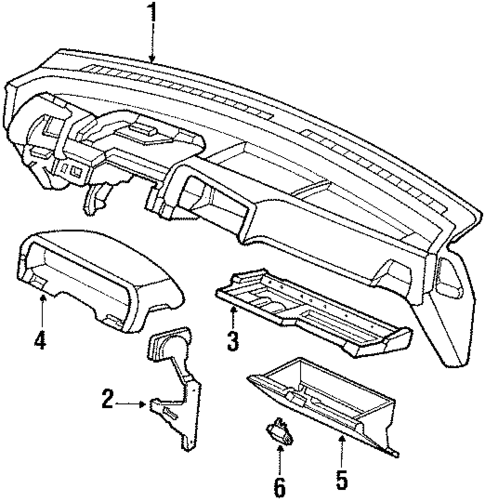 Instrument Panel for 1988 Honda CRX #0