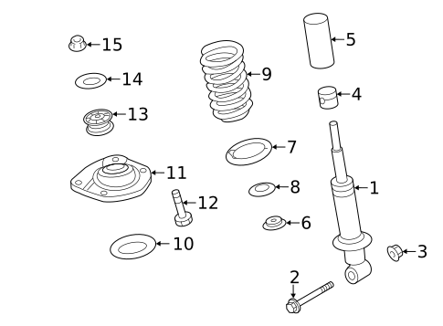 Struts & Components for 2011 Chevrolet Caprice #1