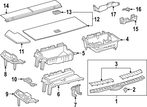 Interior Trim - Rear Body for 2018 Lexus RX350L #0