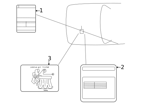 Labels for 2004 Hyundai XG350 #0