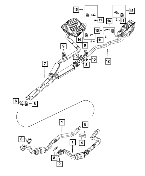 Exhaust System for 2018 Dodge Challenger #2