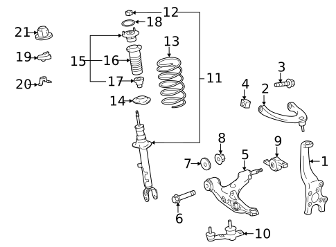 Suspension Components for 2024 Lexus IS300 #1