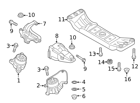Engine & Trans Mounting for 2018 Genesis G80 #0
