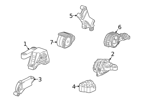 Engine Mounting for 2003 Saab 9-3 #1