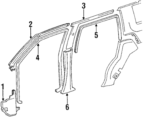Interior Trim for 1992 Toyota 4Runner #0