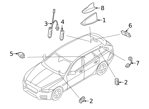 Antenna & Radio for 2020 Jaguar XF #4