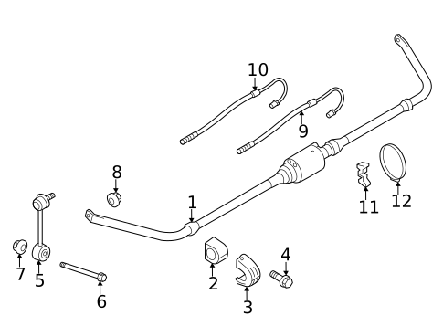 Stabilizer Bar & Components for 2012 Porsche Panamera #1