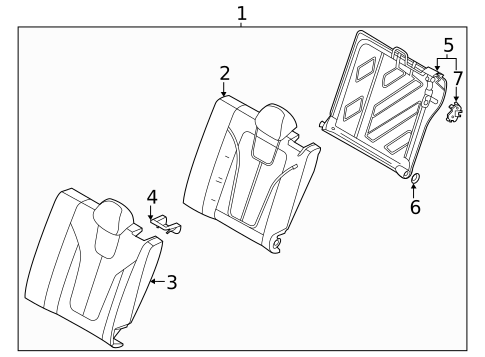Rear Seat for 2020 Hyundai Veloster N #2