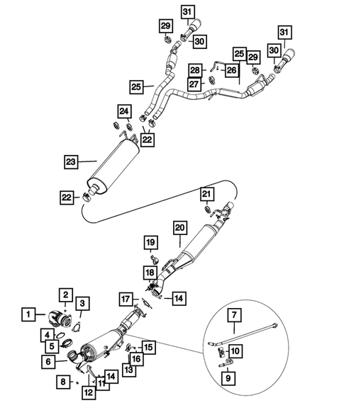 Exhaust System for 2016 Ram 1500 #0