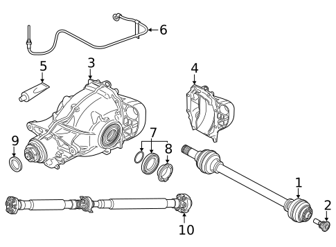 Axle & Differential for 2019 BMW X7 #0