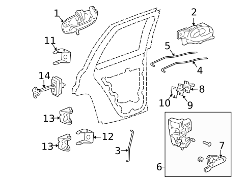 Rear Door for 2003 Oldsmobile Bravada #0