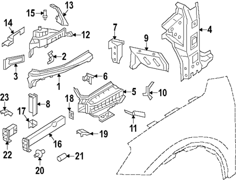 Structural Components & Rails for 2024 Porsche Cayenne #0