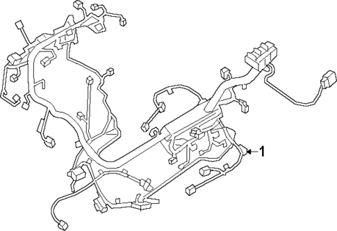 Wiring Harness for 2024 Porsche Cayenne #1