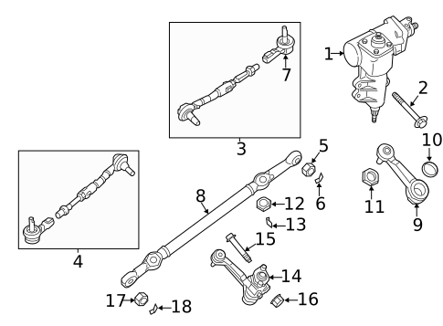 Steering Gear & Linkage for 2018 Nissan NV2500 #0