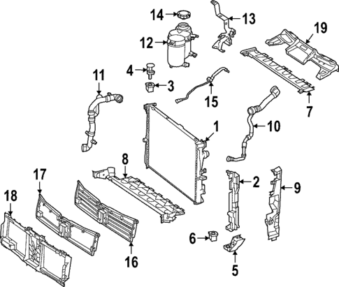 Radiator & Components for 2023 Mercedes-Benz SL55 AMG #0