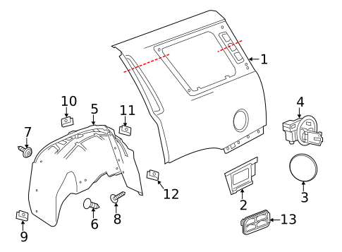Quarter Panel & Components for 2020 Chevrolet Equinox #4