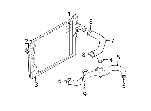 Radiator & Components for 2004 Dodge Dakota #0