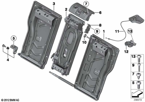 Rear Seat for 2014 BMW 320iX #5