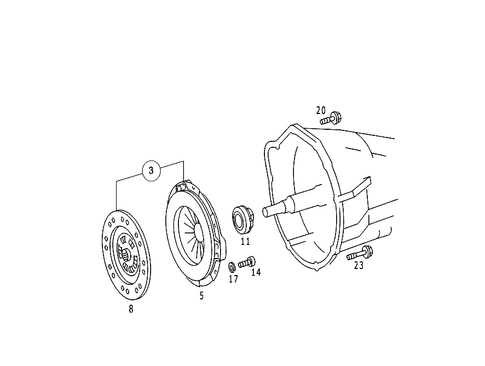 Clutch for 1989 Mercedes-Benz 190E #1