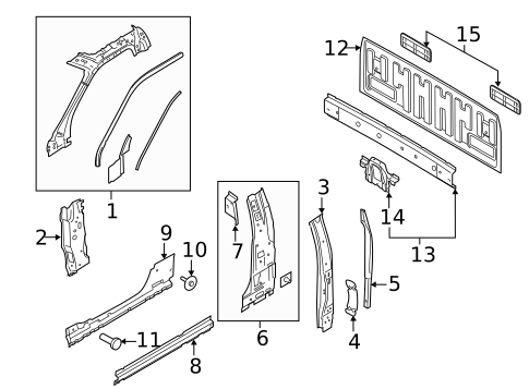 Back Panel for 2022 Ford F-150 #1