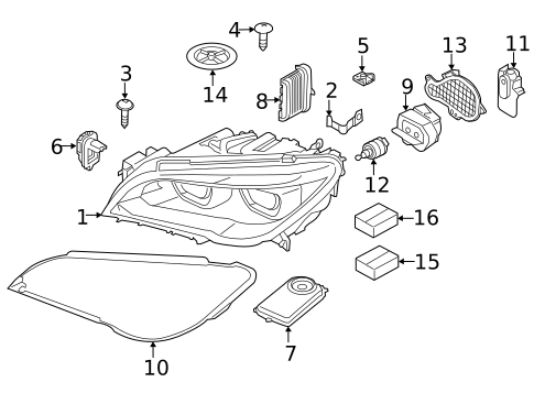 Headlamp Components for 2022 BMW 430i Gran Coupe #4