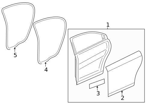 Door & Components for 2016 Chevrolet Cruze #3