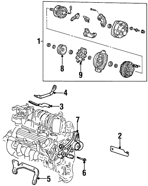 Alternator for 1997 Buick LeSabre #0