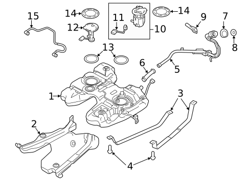 Fuel System Components for 2012 Ford Edge #0