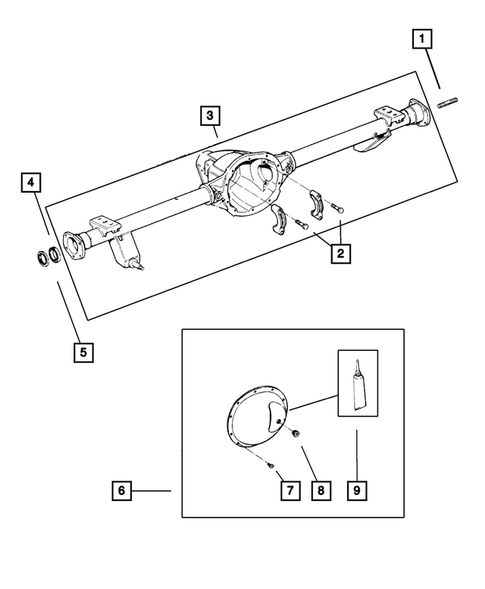 Differential and Housing for 2005 Jeep Wrangler #3