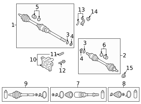 Drive Axles for 2018 Mazda CX-9 #0